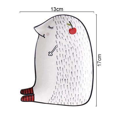 creative cartoon shaped plates hedgehog