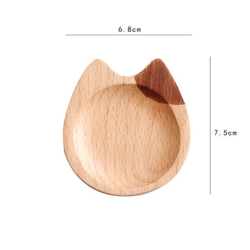 small wooden plates 2 / china / 7cm