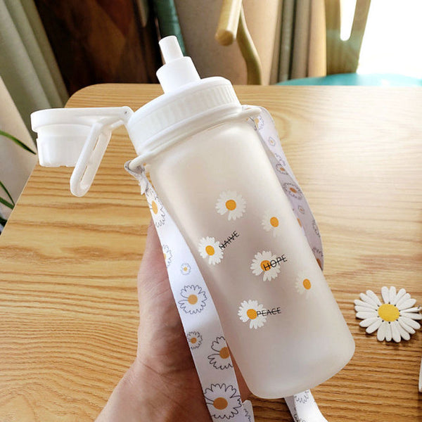 500ml kawaii glass tumbler with straw and rope 500ml / design 2