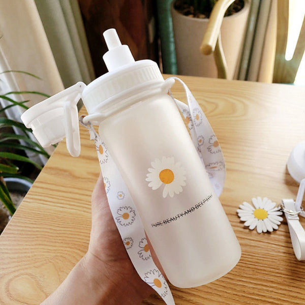 500ml kawaii glass tumbler with straw and rope 500ml / design 4