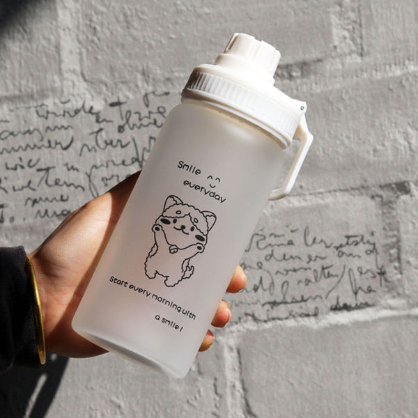500ml kawaii glass tumbler with straw and rope 500ml / without rope 7