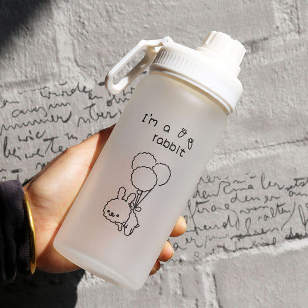 500ml kawaii glass tumbler with straw and rope 500ml / without rope 8