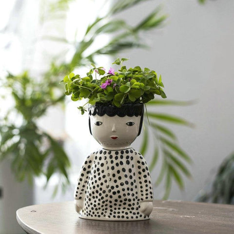 ceramic doll vase
