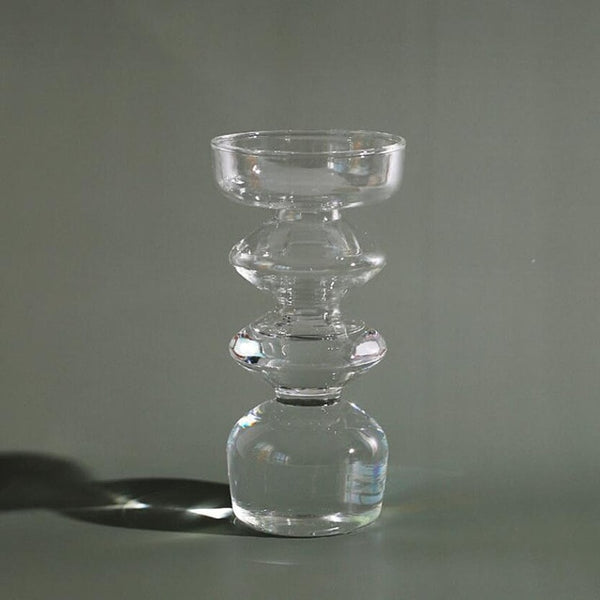 elegant retro glass vase 3- white