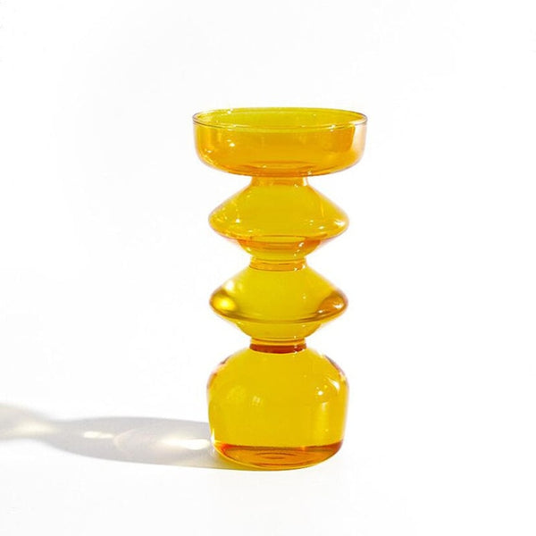 elegant retro glass vase 3- orange