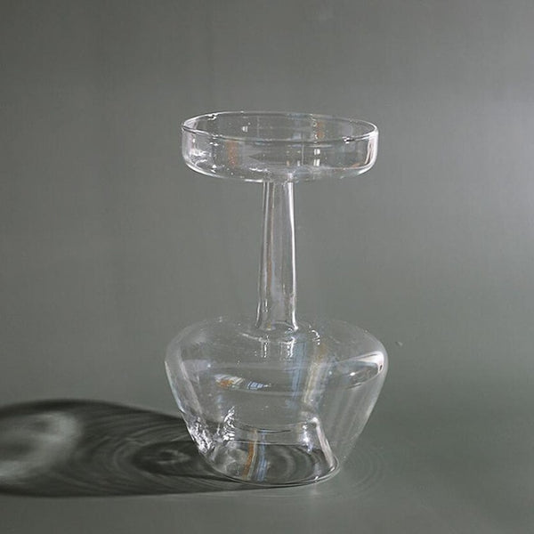 elegant retro glass vase 4- white