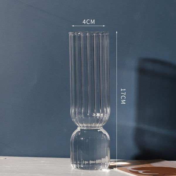 elegant retro glass vase 5- white