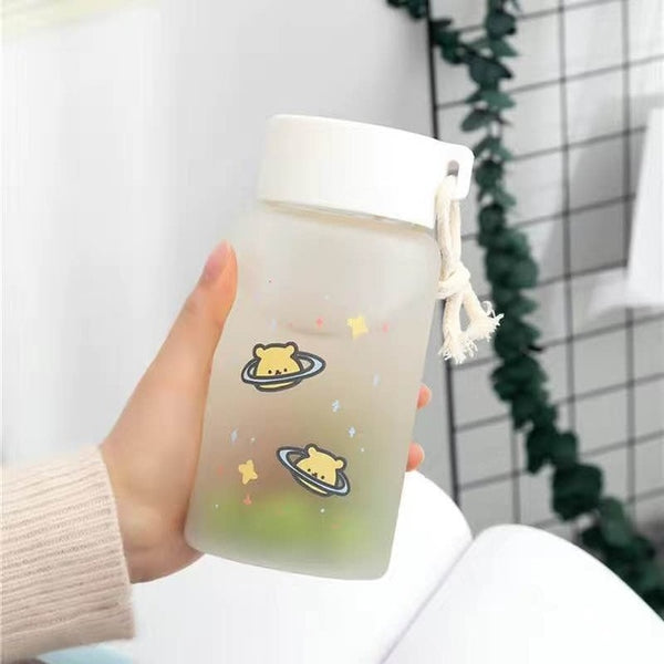 500ml  kawaii eco friendly glass tumbler 500ml / b