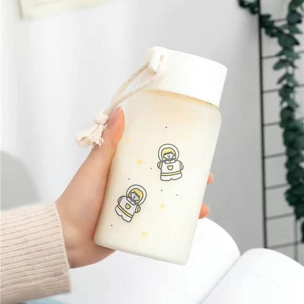 500ml  kawaii eco friendly glass tumbler 500ml / c