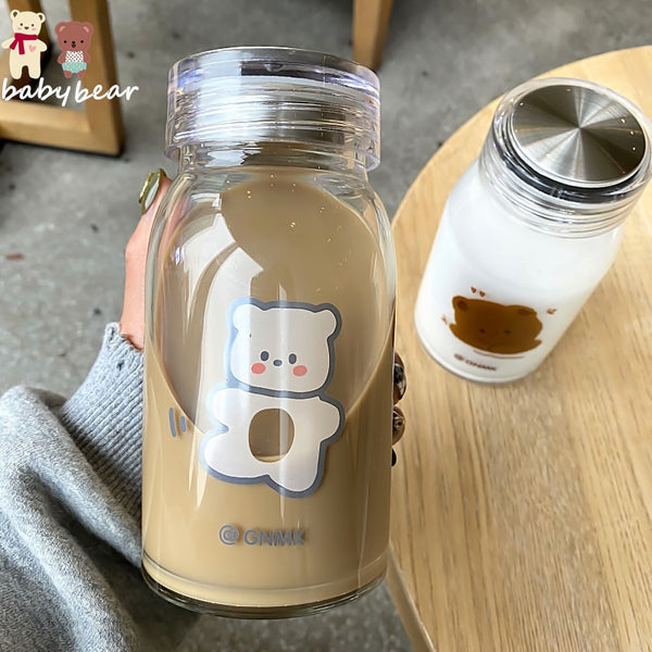 kawaii glass tumbler