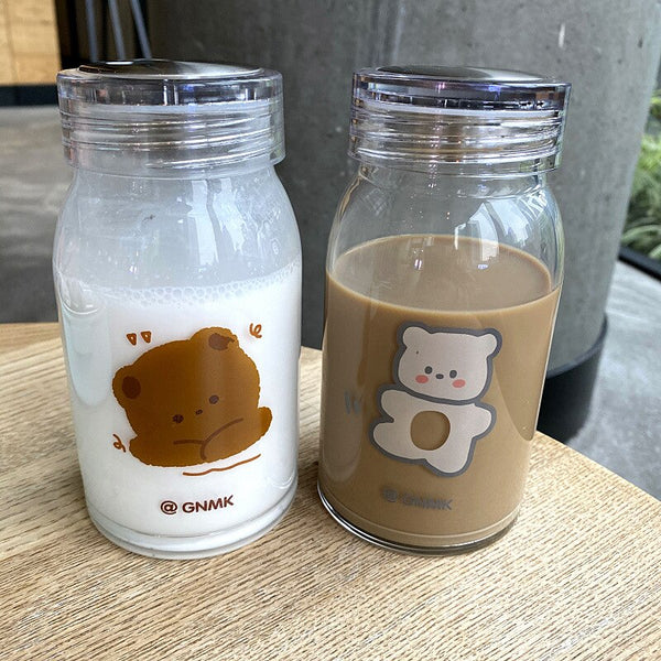 kawaii glass tumbler