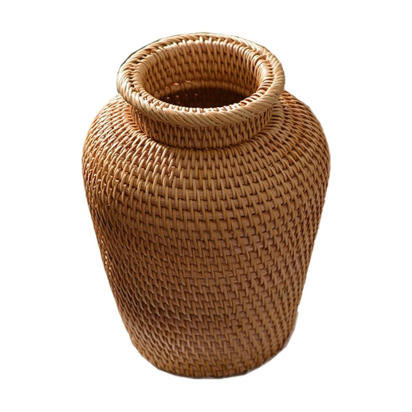 rattan flowers vase