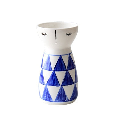 modern ceramic vase white