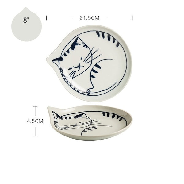 japanese style ceramic teardrop dishes plates 8 b