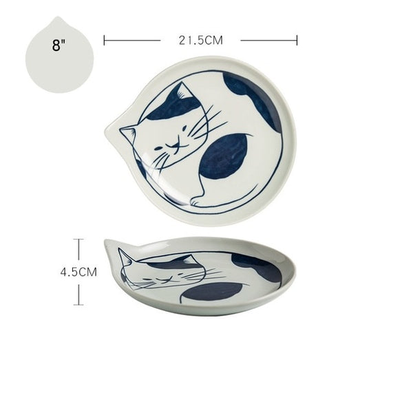 japanese style ceramic teardrop dishes plates 8 c