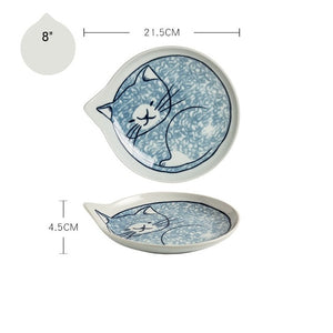 japanese style ceramic teardrop dishes plates 8 j