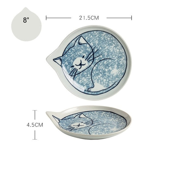 japanese style ceramic teardrop dishes plates 8 j