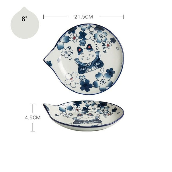 japanese style ceramic teardrop dishes plates 8 k