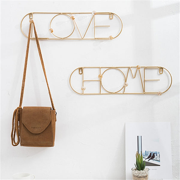metal golden hook wall 
