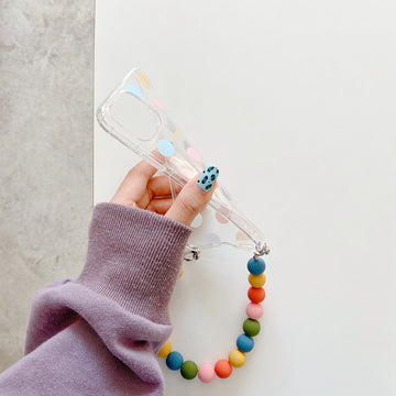 kawaii iphone case with bean chain