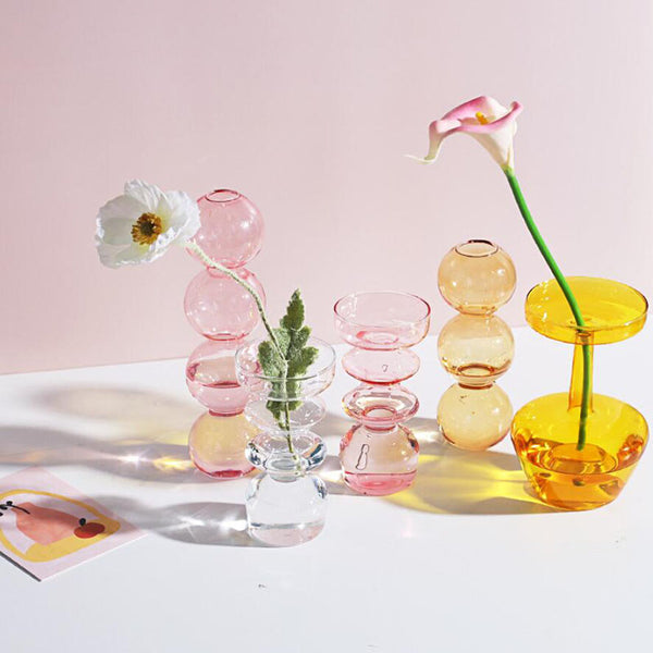 elegant retro glass vase