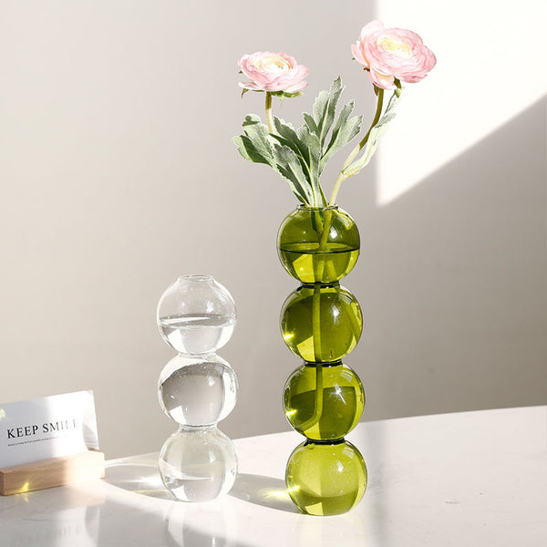 elegant retro glass vase