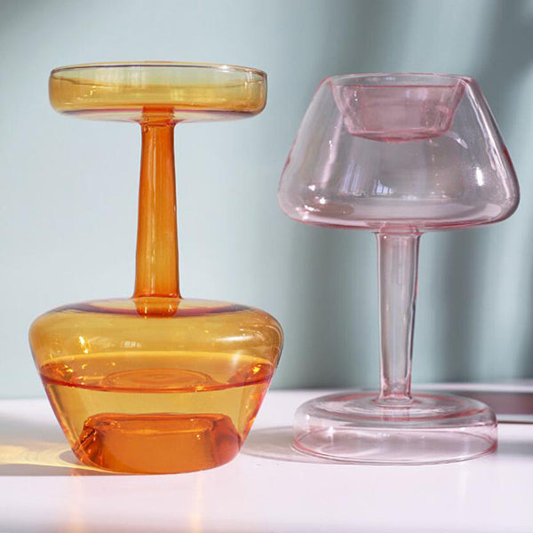 elegant retro glass vase
