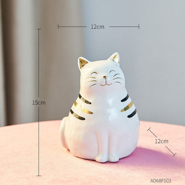 ceramic cat vase  and ornament ornaments high 15cm