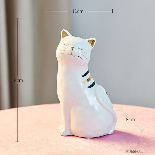 ceramic cat vase  and ornament ornaments high 18cm