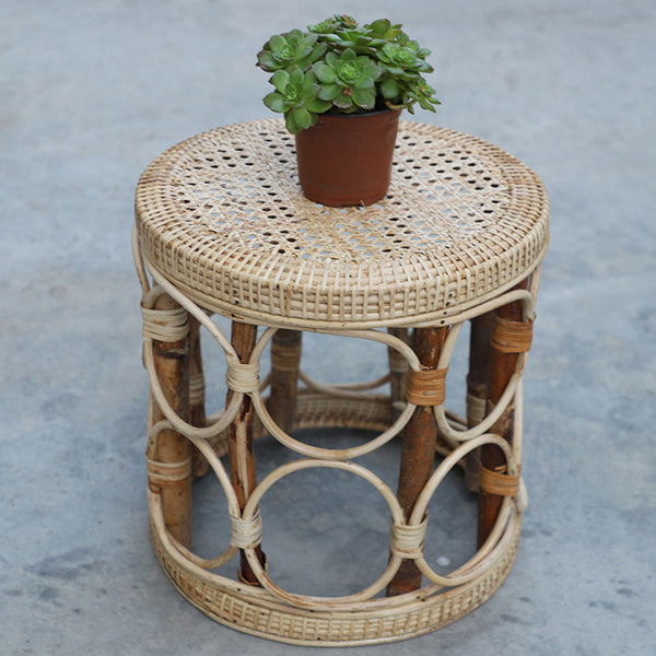 rattan plant stand