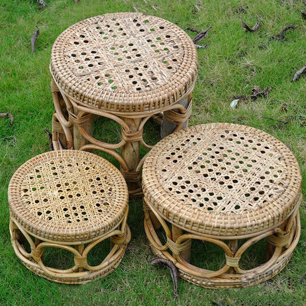 rattan plant stand