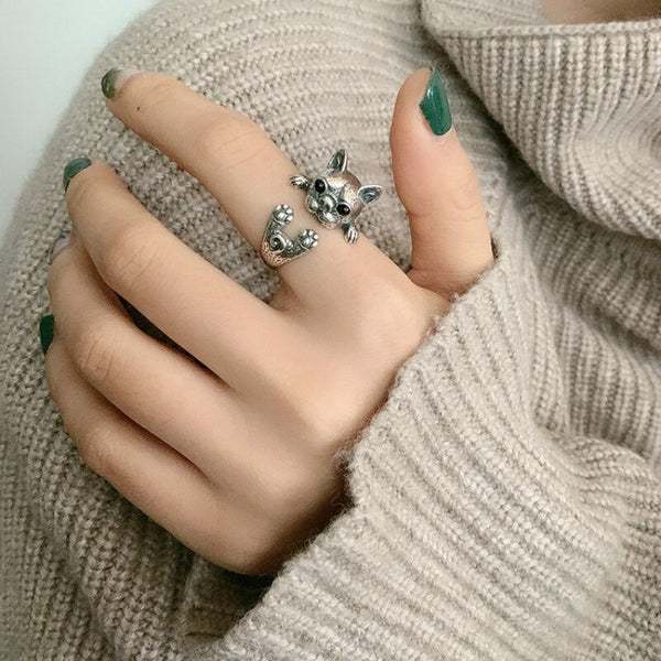 french bulldog statement ring
