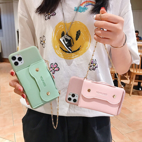 wallet silicone phone case for iphone