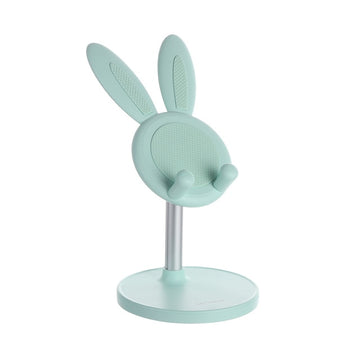 cute desk mobile phone holder rabbit green