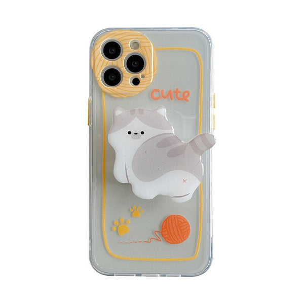 iphone case with cute cat holder