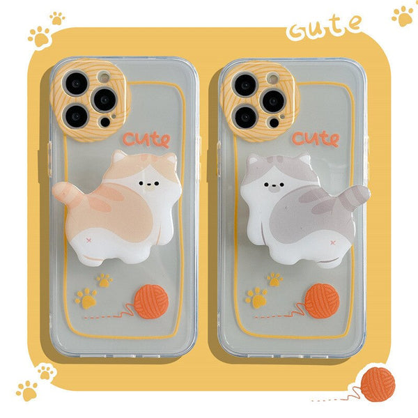 iphone case with cute cat holder