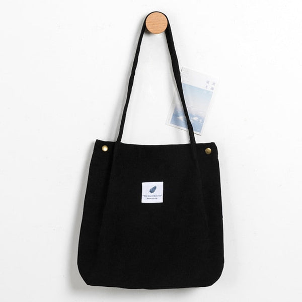 foldable corduroy shopping bag f2073v