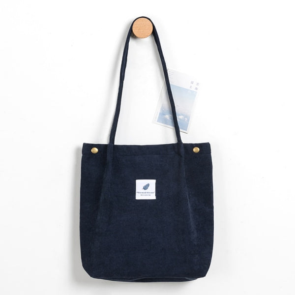 foldable corduroy shopping bag f2073o