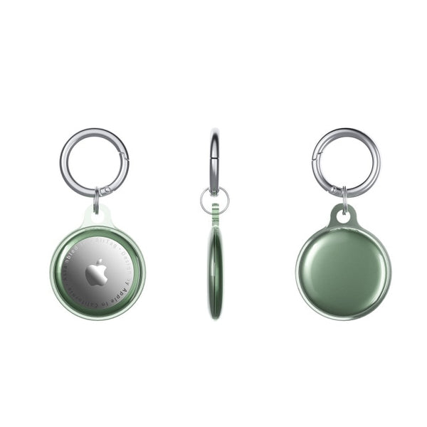 shockproof anti-scratch cover keychain for airtags a003-green