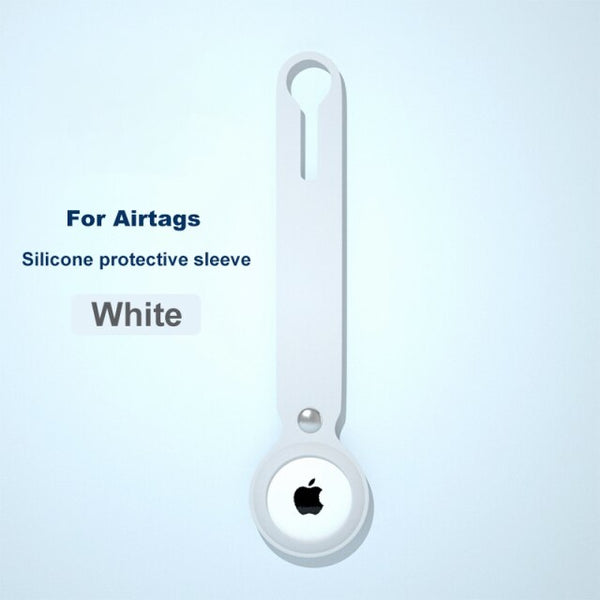 liquid silicone protective case for apple airtags white color