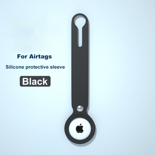 liquid silicone protective case for apple airtags black color