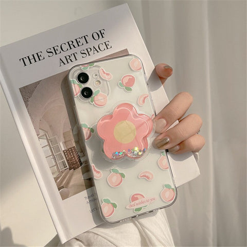 iphone case with a sweet flower holder