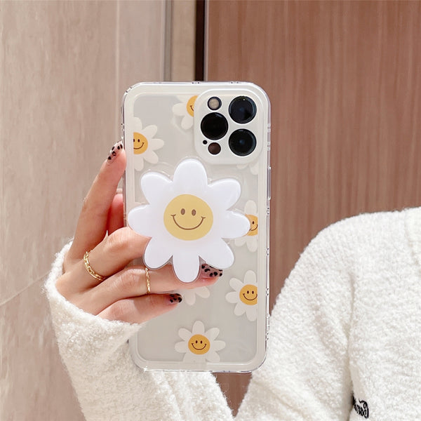 iphone case with daisy holder