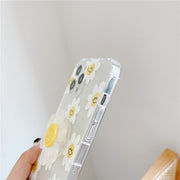 iphone case with a see-through daisy grip holder