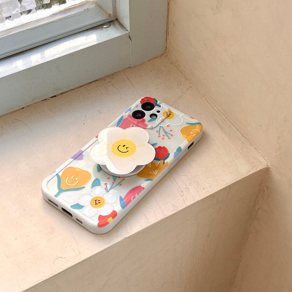 iphone case with flower holder