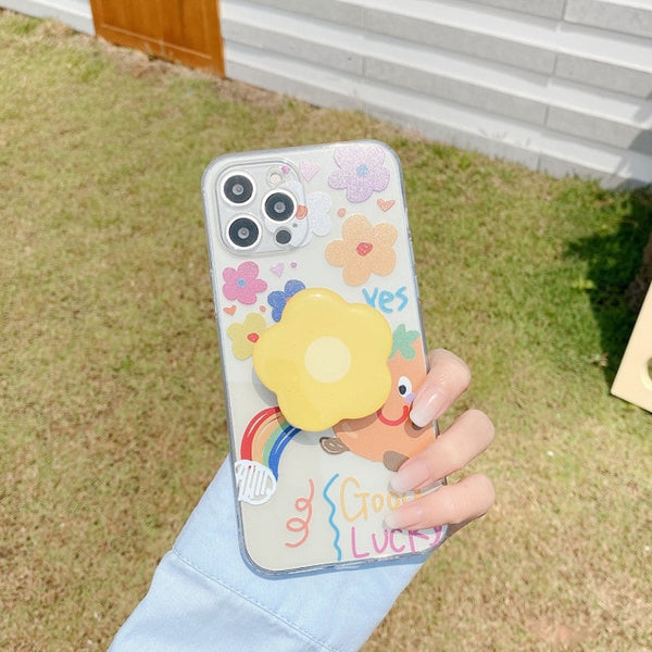 iphone case with flower holder