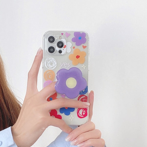 iphone case with flower holder
