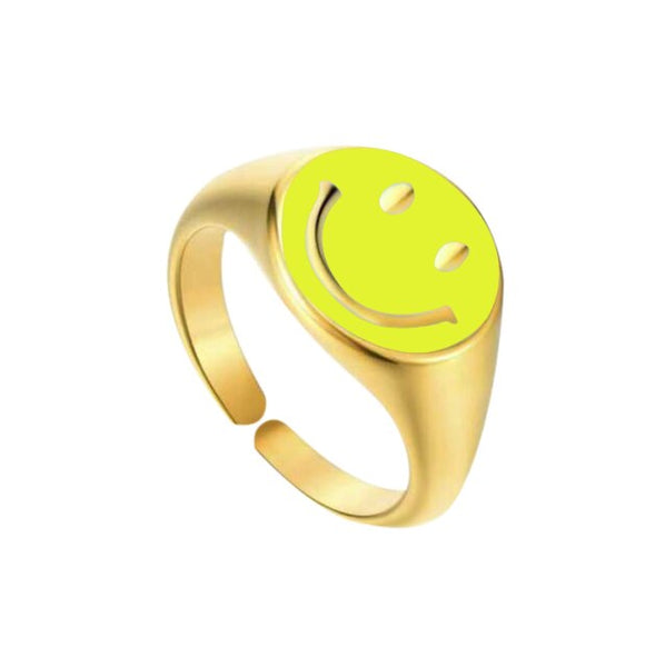 smiley face ring fluorescent