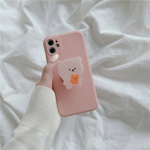 iphone case with bear stand