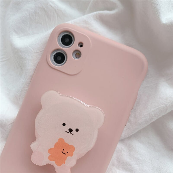 iphone case with bear stand